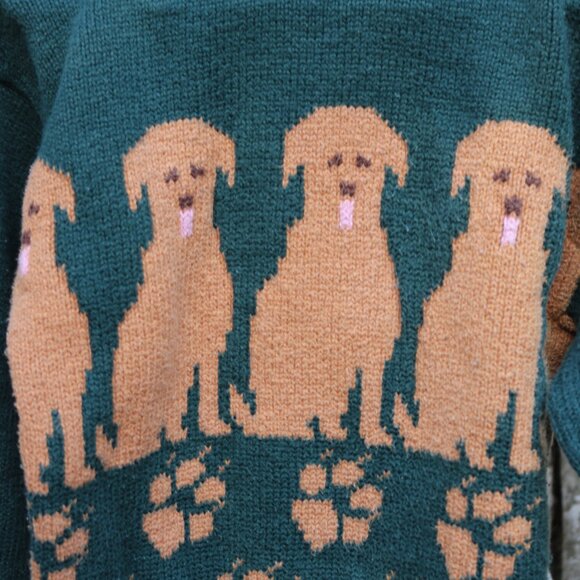 Unique 1 Brenda Laukka Maine Golden Retriever Labrador Dog Handmade Sweater - Picture 3 of 6